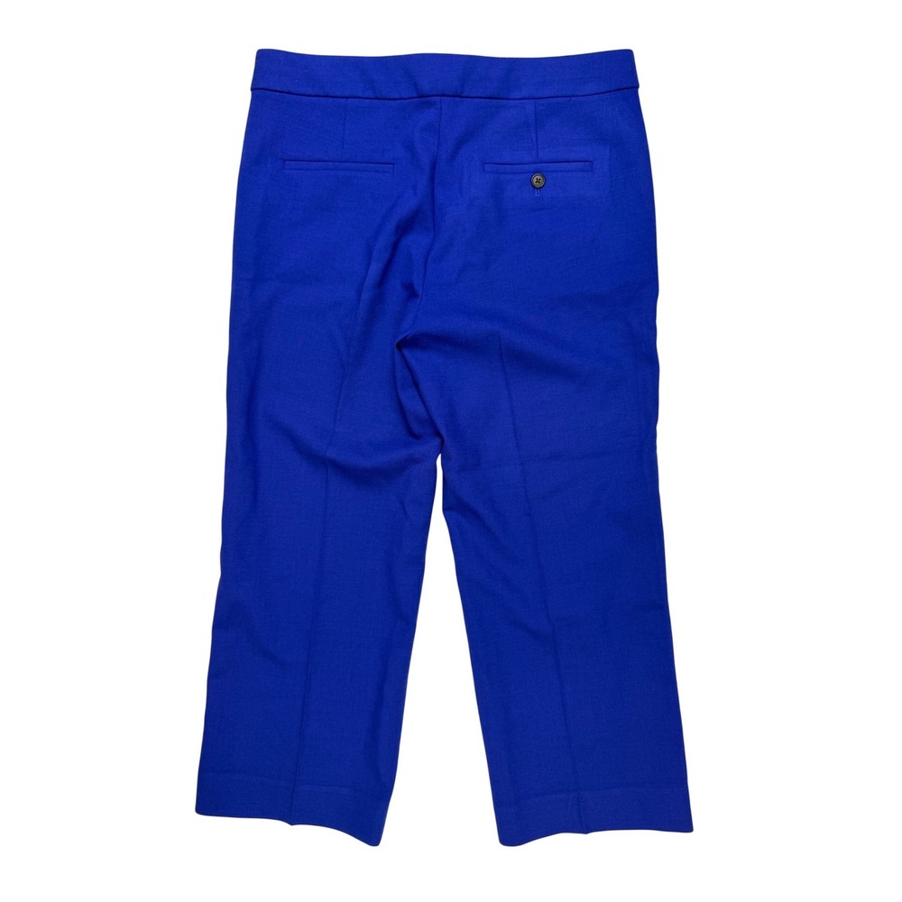 J.Crew Martie Pants Womens 8 Blue NEW Wool Blend Cropped Tailored E0931 - Picture 5 of 12
